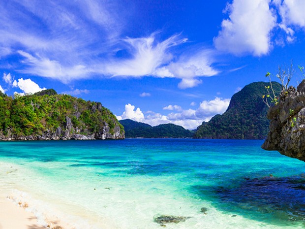 Playa paradisiaca en Filipinas